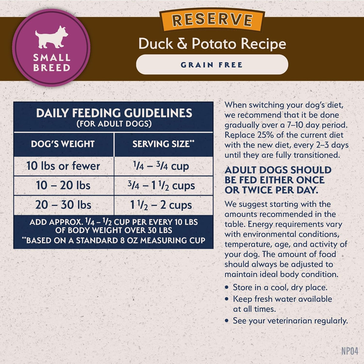 Natural Balance Natural Balance Reserve Grain Free Duck & Potato Small Breed Recipe Dry Dog Food
