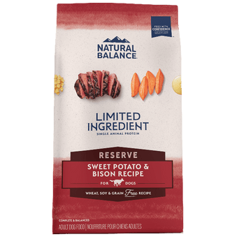 Natural Balance Natural Balance Reserve Grain Free Sweet Potato & Bison Recipe Dry Dog Food, 22lb