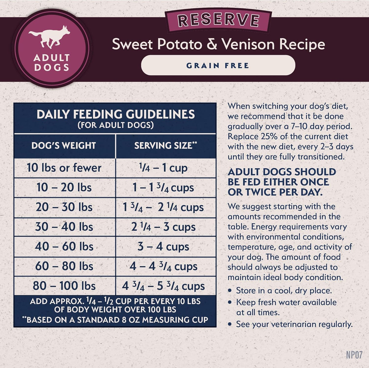 Natural Balance Natural Balance Reserve Grain Free Sweet Potato & Venison Recipe Dry Dog Food