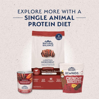 Natural Balance Natural Balance Reserve Sweet Potato & Bison Recipe Dry Dog Food, 22lb