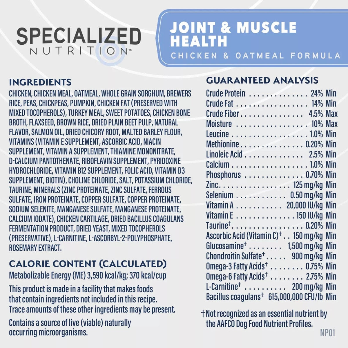 Natural Balance Natural Balance Specialized Nutrition Joint & Muscle Health Adult Dry Dog Food