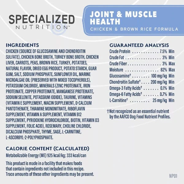 Natural Balance Natural Balance Specialized Nutrition Joint & Muscle Health Stew Canned Dog Food