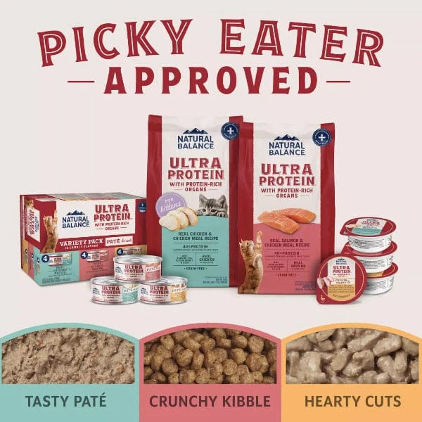 Natural Balance Natural Balance Ultra Protein Real Chicken Recipe With Protein-Rich Organs Cuts in Gravy Cat Food