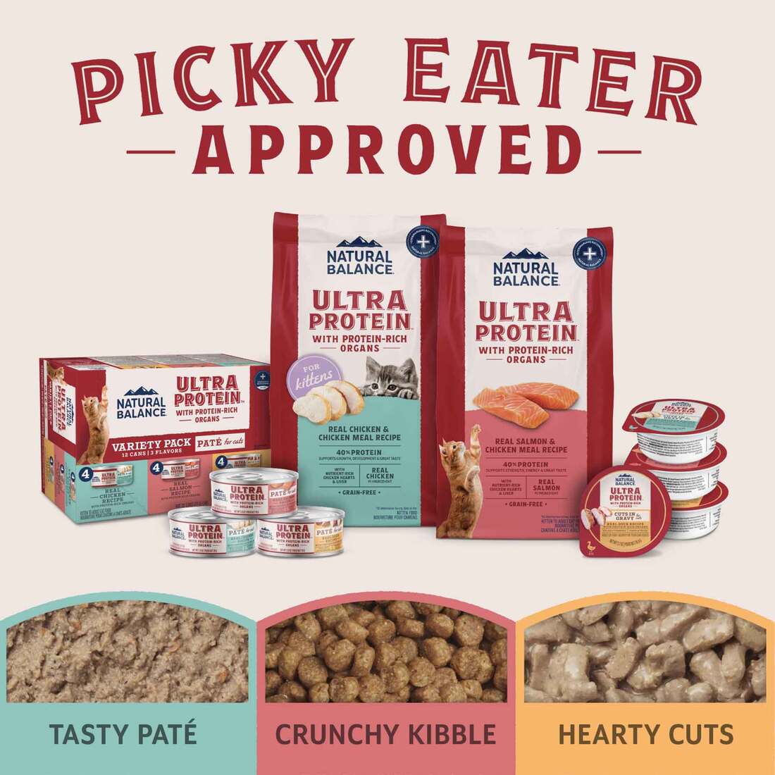Natural Balance Natural Balance Ultra Protein Real Duck Recipe With Protein-Rich Organs Cuts in Gravy Cat Food