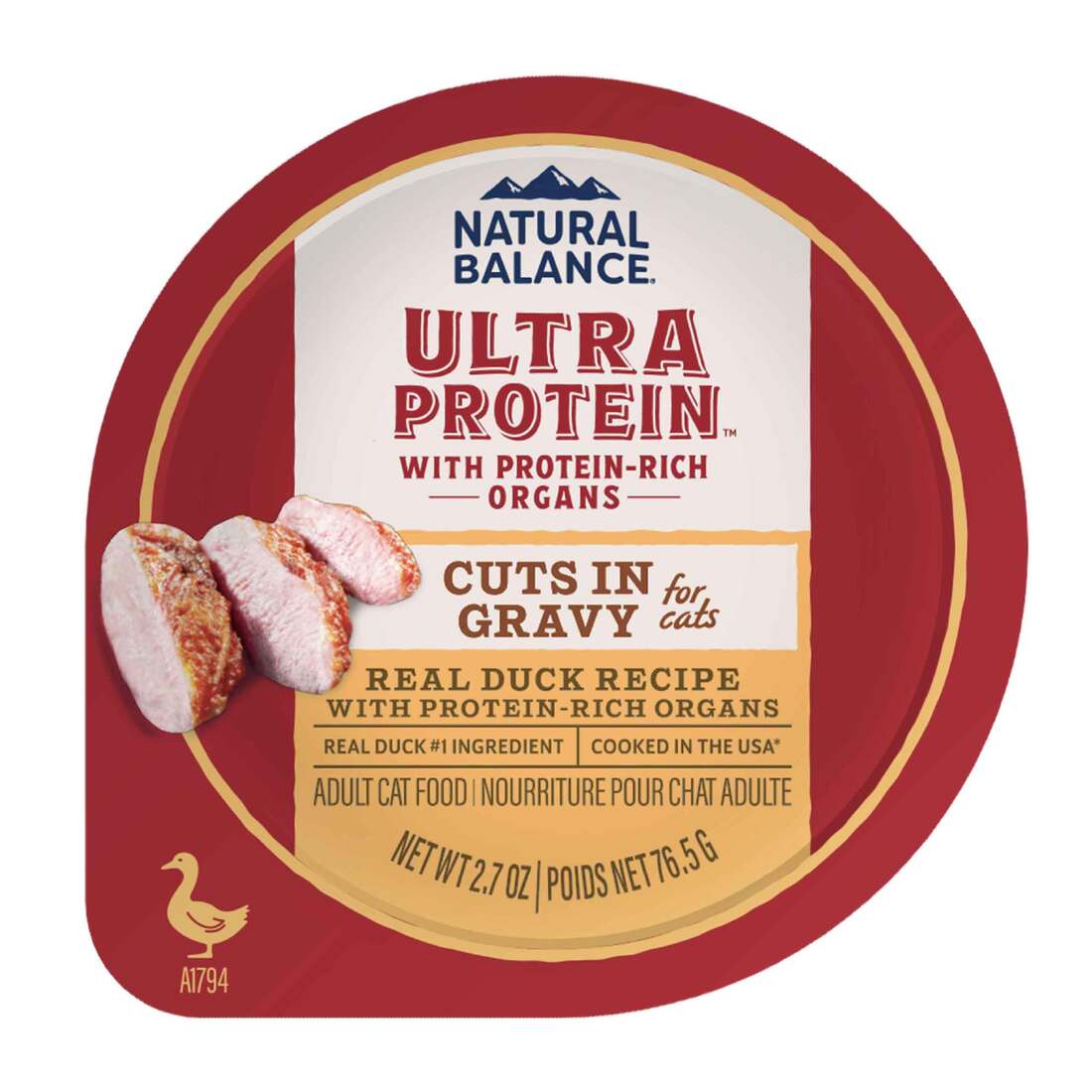 Natural Balance Natural Balance Ultra Protein Real Duck Recipe With Protein-Rich Organs Cuts in Gravy Cat Food