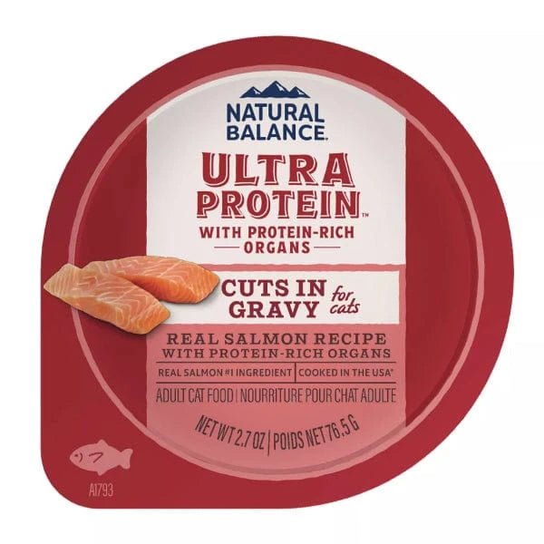 Natural Balance Natural Balance Ultra Protein Real Salmon Recipe With Protein-Rich Organs Cuts in Gravy Cat Food