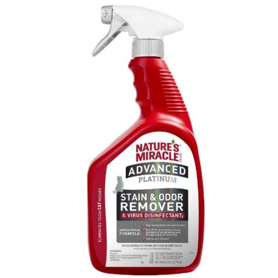 Nature s Miracle Advanced Platinum Stain Odor Remover Virus Disinfectant for Cats