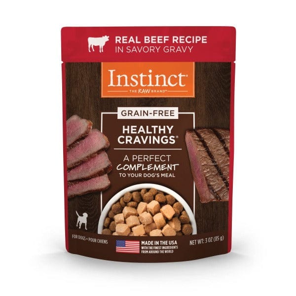 Nature's Variety Instinct Healthy Cravings Real Beef Recipe Dog Food Pouches