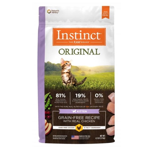 Instinct Original Real Chicken Recipe Dry Kitten Food,