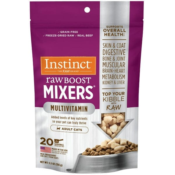 Instinct Raw Boost Mixers Multivitamin for Adult Cats Food Topper, 5.5