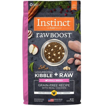 Nature's Variety Instinct Raw Boost Real Chicken Recipe Small Breed Dry Dog Food, 4lb