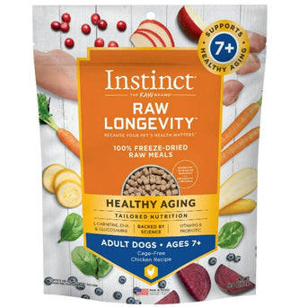 Nature's Variety Instinct Raw Longevity Chicken Recipe 100% Freeze Dried Adult 7+ Dog Food