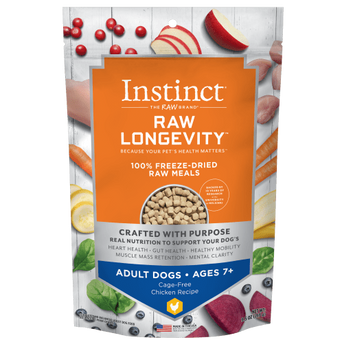 Nature's Variety Instinct Raw Longevity Chicken Recipe 100% Freeze Dried Adult 7+ Dog Food