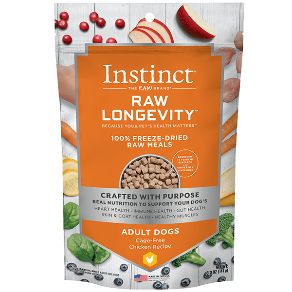 Instinct Raw Longevity Chicken Recipe 100 Freeze Dried Dog Food 5 oz