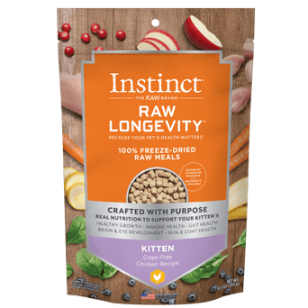 Nature's Variety Instinct Raw Longevity Chicken Recipe 100% Freeze Dried Kitten Food