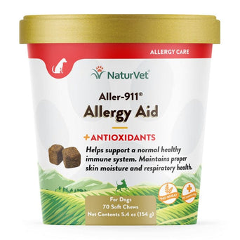NaturVet NaturVet Aller-911 Allergy Aid plus Antioxidants Soft Chews For Dogs