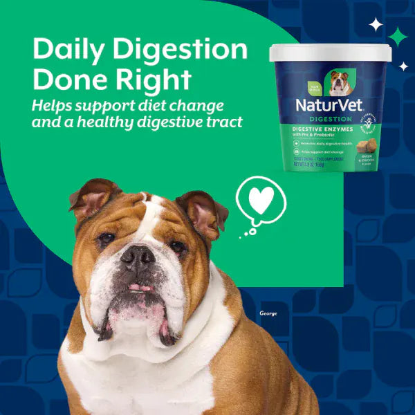 NaturVet NaturVet Digestive Enzymes Plus Prebiotics & Probiotics Soft Chews for Dogs