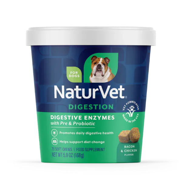 NaturVet NaturVet Digestive Enzymes Plus Prebiotics & Probiotics Soft Chews for Dogs