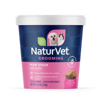 NaturVet NaturVet Tear Stain Supplement with Lutein Soft Chews For Dogs & Cats