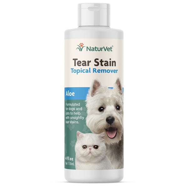 NaturVet Topical Tear Stain Remover with Aloe For Dogs Cats