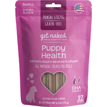 NPIC Get Naked Puppy Health Small Dental Chew Sticks