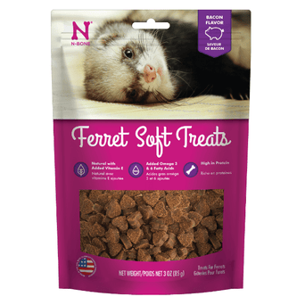NPIC N-Bone Ferret Soft Treats; Bacon Flavour