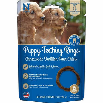 NPIC N-Bone Puppy Teething Rings; Peanut Butter Flavour