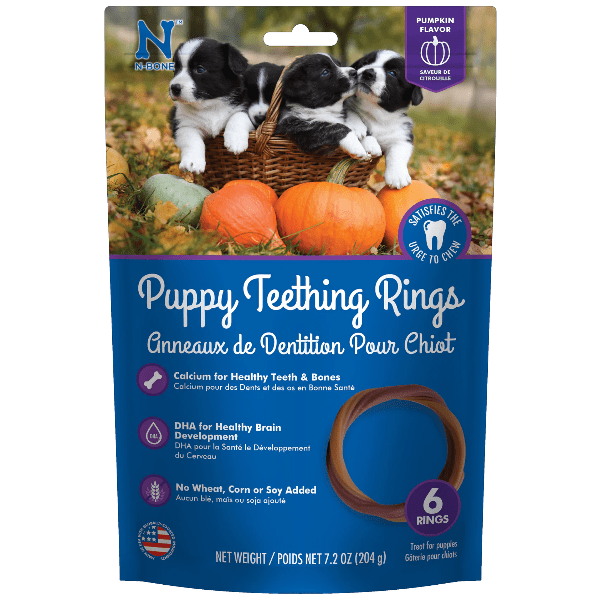 NPIC N-Bone Puppy Teething Rings; Pumpkin Flavour