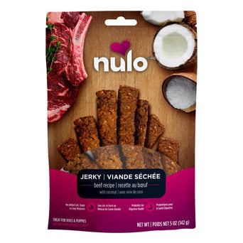Nulo Nulo Freestyle Beef Recipe with Coconut Jerky Strips Dog Treats