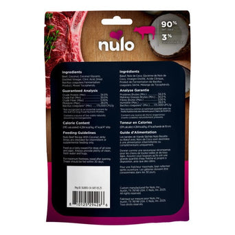 Nulo Nulo Freestyle Beef Recipe with Coconut Jerky Strips Dog Treats