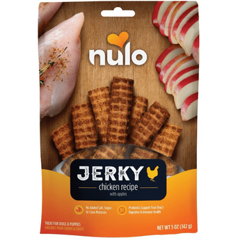 Nulo Nulo Freestyle Chicken Recipe with Apples Jerky Strips Dog Treats