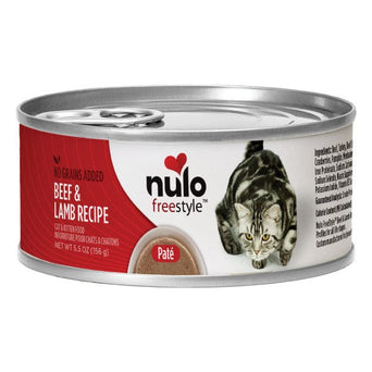 Nulo Nulo Freestyle Grain Free Beef & Lamb Recipe Canned Cat Food, 5.5oz
