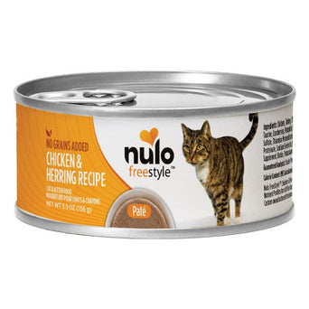 Nulo Nulo Freestyle Grain Free Chicken & Herring Recipe Canned Cat Food, 5.5oz