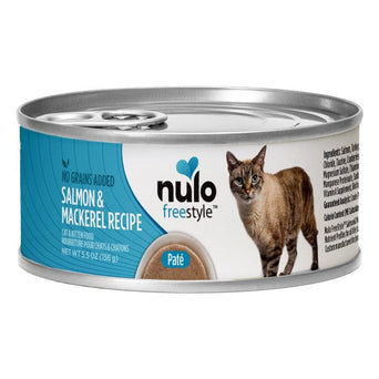 Nulo Nulo Freestyle Grain Free Salmon & Mackerel Recipe Canned Cat Food, 5.5oz