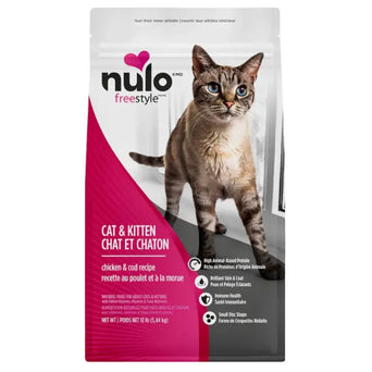 Nulo Nulo Freestyle High-Protein Chicken & Cod Recipe Dry Cat & Kitten Food