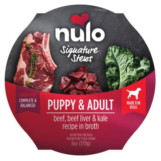 Nulo Signature Stews Puppy & Adult Beef, Beef Liver & Kale Wet Dog Food, 6oz