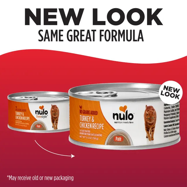 Nulo Nulo Turkey & Chicken Pate Recipe Canned Cat Food, 5.5oz