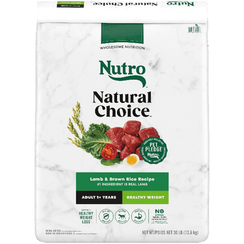 Nutro Nutro Natural Choice Lamb & Brown Rice Healthy Weight Adult Dry Dog Food, 30lb