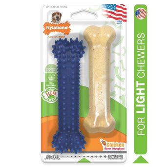 Nylabone Nylabone Dental Chew and Flexi Bone Combo Pack Dog Chew Toys