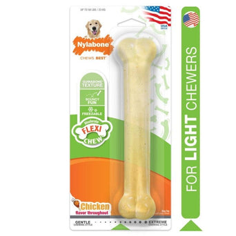 Nylabone Nylabone Flexichew Moderate Chew Chicken Chew Toy