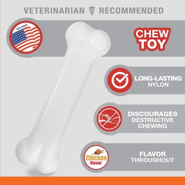 Nylabone Nylabone Power Chew Bacon & Chicken Durable Dog Chew Toy Pack