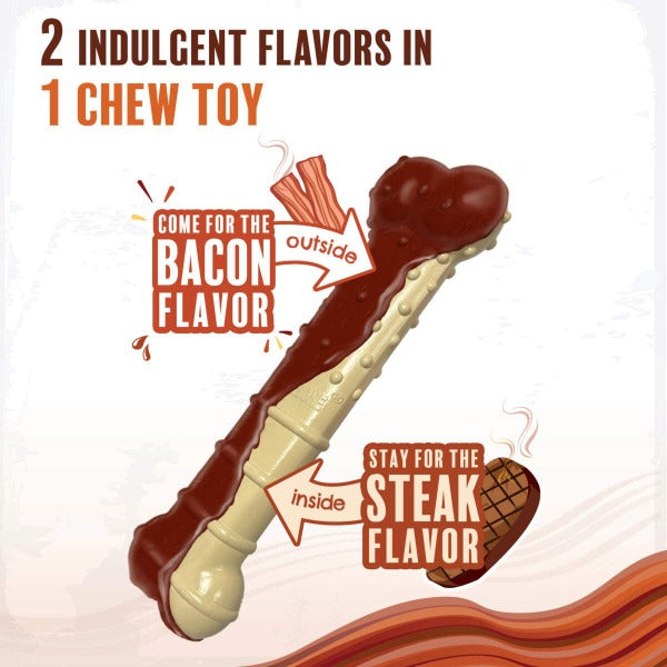 Nylabone Nylabone Power Chew Basted Blast Dual Flavored Dog Chew Toys