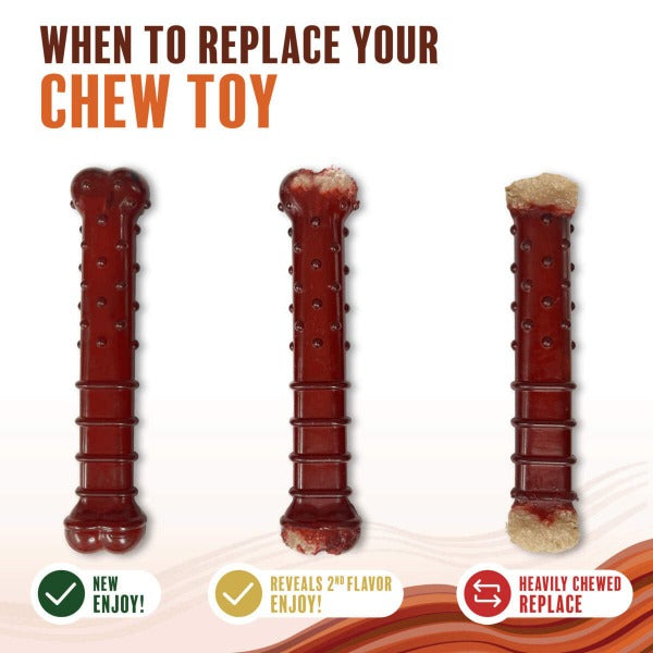 Nylabone Nylabone Power Chew Basted Blast Dual Flavored Dog Chew Toys