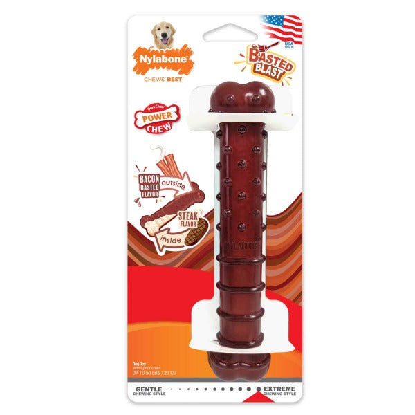 Nylabone Nylabone Power Chew Basted Blast Dual Flavored Dog Chew Toys