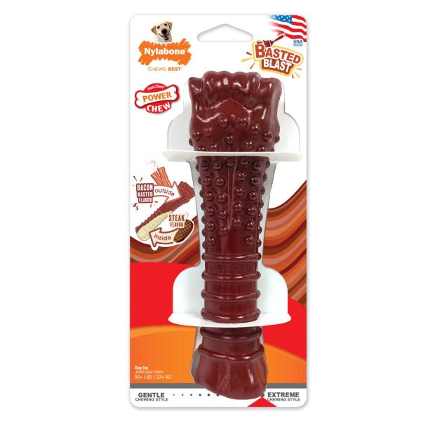 Nylabone Nylabone Power Chew Basted Blast Dual Flavored Dog Chew Toys