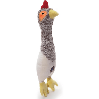 Outward Hound Charming Pet Headbangerz Chicken Plush Dog Toy