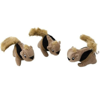 Outward Hound Outward Hound Squeakin' Plush Dog Toys; 3 Pack