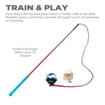 Outward Hound Outward Hound Tail Teaser Dog Wand, Black