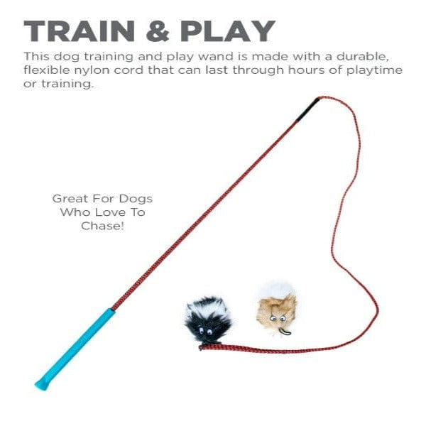 Outward Hound Outward Hound Tail Teaser Dog Wand, Black