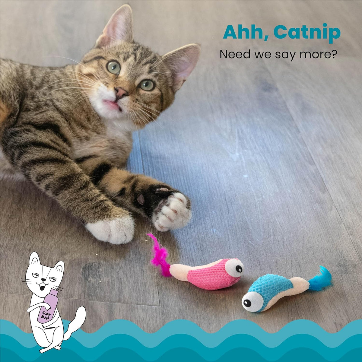 Outward Hound Petstages Dental Shrimpies Cat Toy